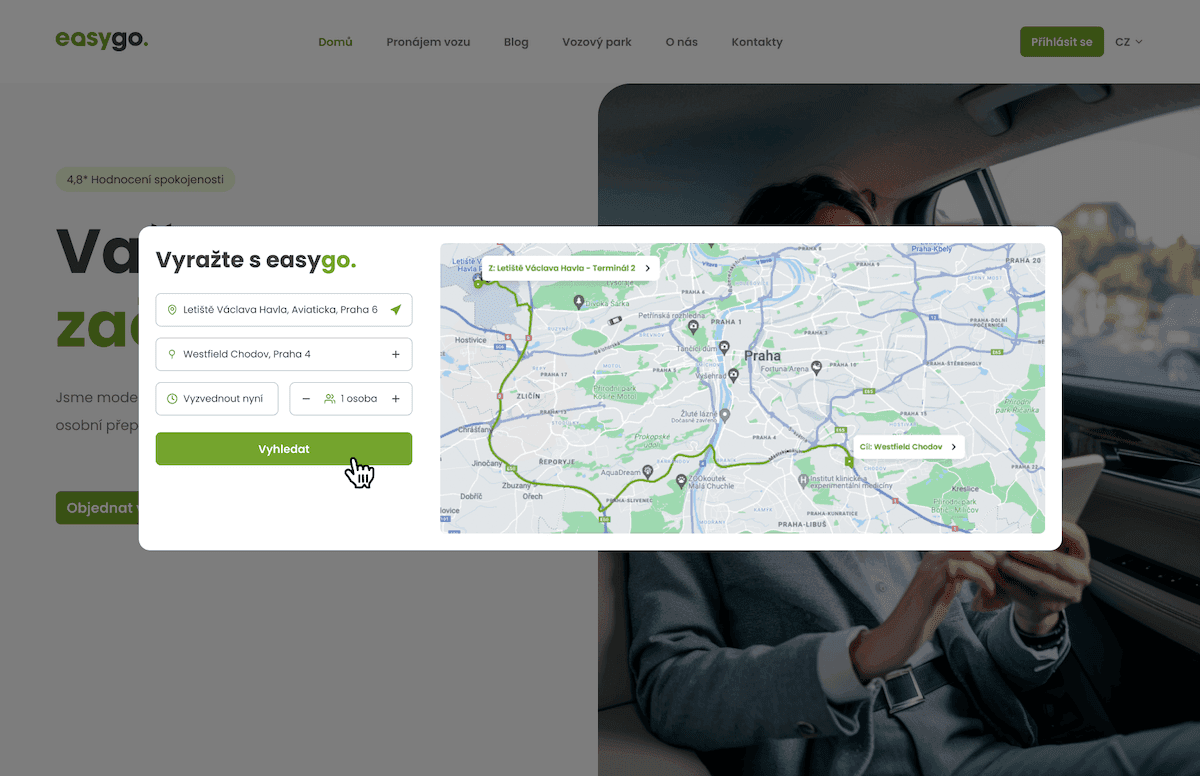 EasyGo: Dispečerský systém a mobilní aplikace pro 100+ vozů